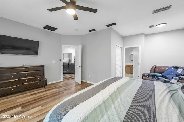 141 Casa Sevilla Ave, Saint Augustine, FL 32092 - bedroom with wood finished floors, baseboards, and visible vents