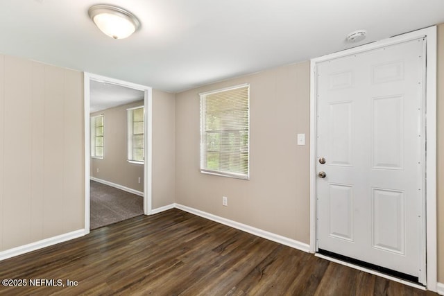 3051 4th Street Cir, Jacksonville, FL 32254 - entrance foyer with dark wood-type flooring and baseboards