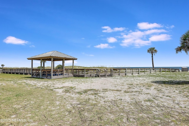 96086 Sea Winds Dr, Fernandina Beach, FL 32034 - view of yard with a gazebo