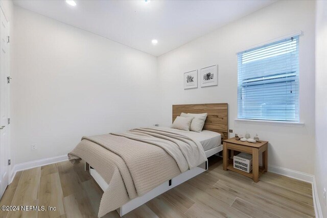 113 Footbridge Rd, Saint Johns, FL 32259 - bedroom with baseboards, recessed lighting, and light wood-type flooring