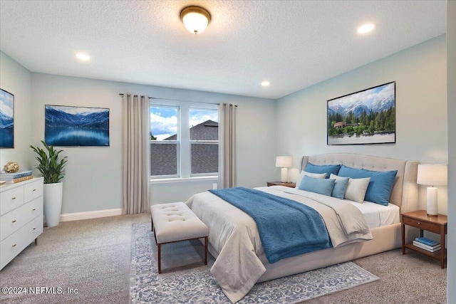113 Footbridge Rd, Saint Johns, FL 32259 - bedroom featuring recessed lighting, baseboards, light colored carpet, and a textured ceiling