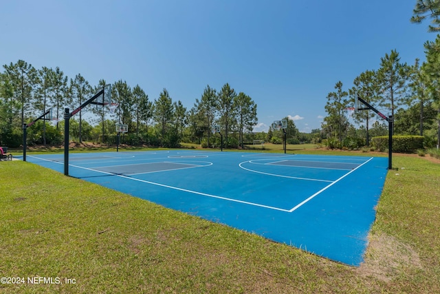 113 Footbridge Rd, Saint Johns, FL 32259 - view of basketball court with a lawn and community basketball court