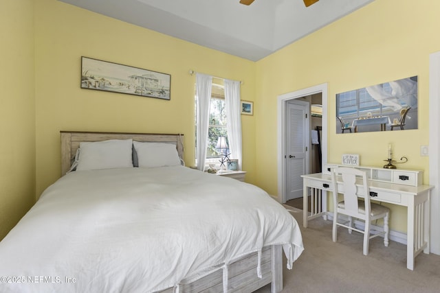 4 Pamela Pkwy, Palm Coast, FL 32137 - bedroom with a ceiling fan and carpet floors