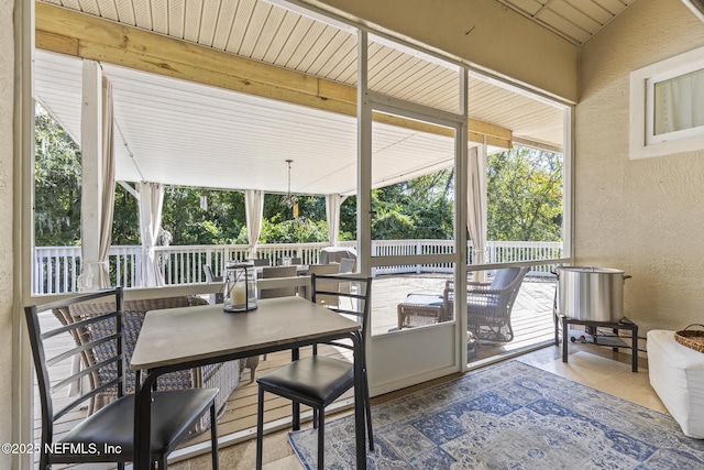 4 Pamela Pkwy, Palm Coast, FL 32137 - sunroom / solarium with outdoor dining space