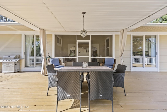 4 Pamela Pkwy, Palm Coast, FL 32137 - deck featuring outdoor dining area and grilling area