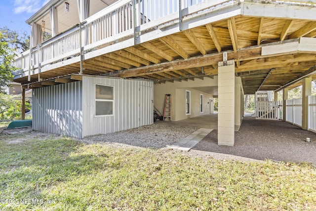 4 Pamela Pkwy, Palm Coast, FL 32137 - back of property featuring a carport