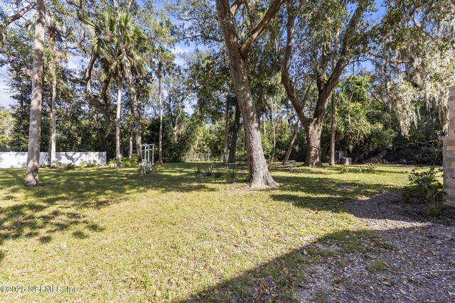 4 Pamela Pkwy, Palm Coast, FL 32137 - view of yard featuring fence