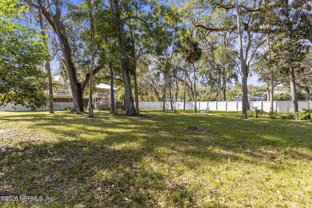 4 Pamela Pkwy, Palm Coast, FL 32137 - view of yard with a fenced backyard