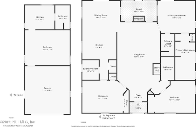 4 Pamela Pkwy, Palm Coast, FL 32137 - floor plan