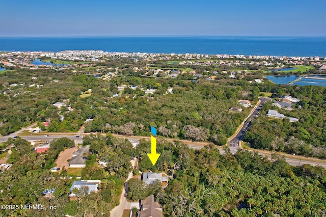 4 Pamela Pkwy, Palm Coast, FL 32137 - birds eye view of property featuring a water view