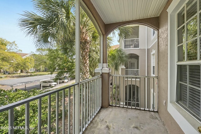 view of balcony