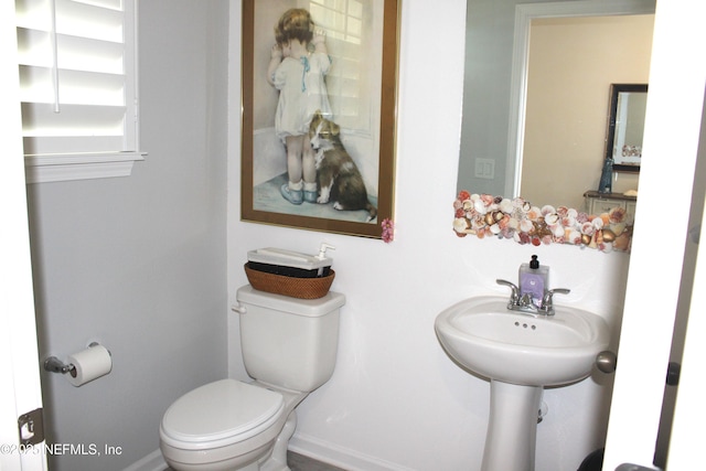 half bath with toilet