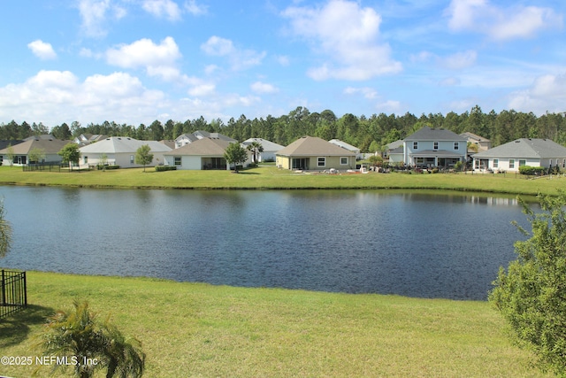 water view with a residential view