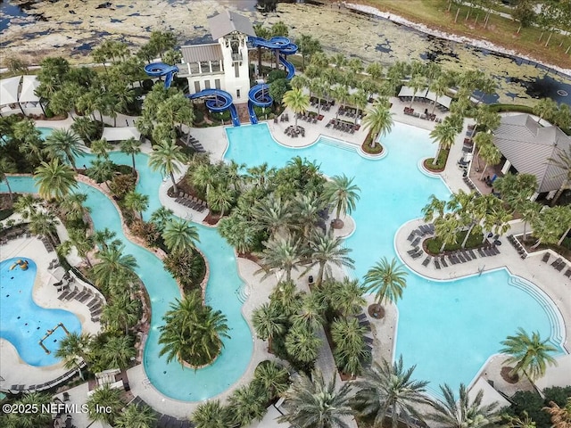 508 Palm Crest Dr, Ponte Vedra, FL 32081 - bird's eye view of a pool area