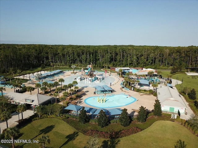508 Palm Crest Dr, Ponte Vedra, FL 32081 - aerial view of a forest and a pool area