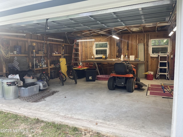 104 W Grandview Dr, East Palatka, FL 32131 - garage with a workshop area