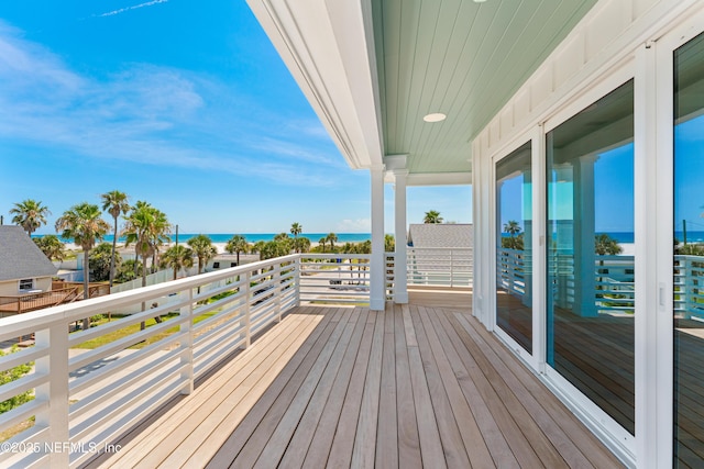 7 13th St, Saint Augustine, FL 32080 - wooden deck with a water view