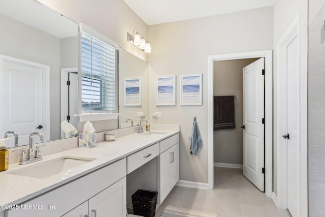 29 Stargaze Ln, Saint Augustine, FL 32095 - full bathroom with baseboards and double vanity