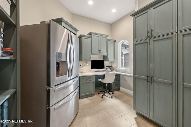464 Deer Valley Dr, Ponte Vedra, FL 32081 - office space featuring built in desk, recessed lighting, and light tile patterned floors