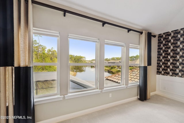 464 Deer Valley Dr, Ponte Vedra, FL 32081 - carpeted spare room featuring a water view