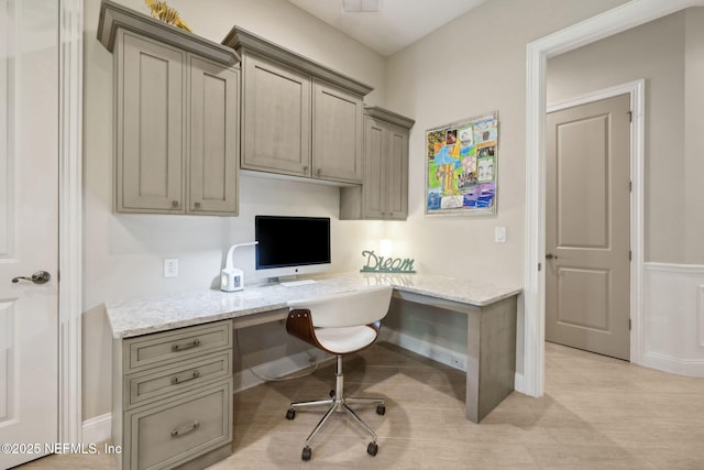 464 Deer Valley Dr, Ponte Vedra, FL 32081 - office space with built in study area, baseboards, and visible vents
