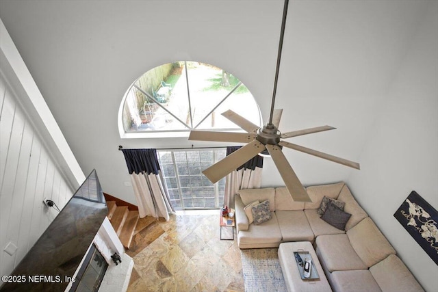 1216 Radis Pl, Jacksonville, FL 32225 - living area with a ceiling fan