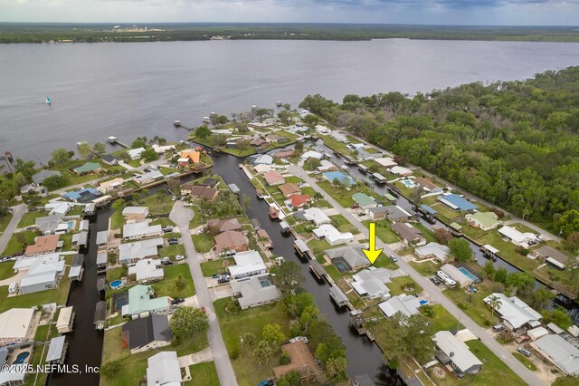 111 Magnolia Dr, East Palatka, FL 32131 - drone / aerial view featuring a residential view and a water view