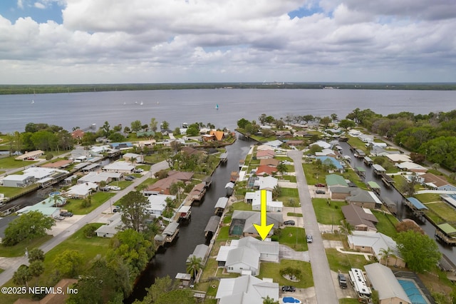 111 Magnolia Dr, East Palatka, FL 32131 - birds eye view of property featuring a residential view and a water view