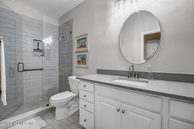 714 Copperhead Cir, Saint Augustine, FL 32092 - full bath featuring toilet, vanity, and a stall shower