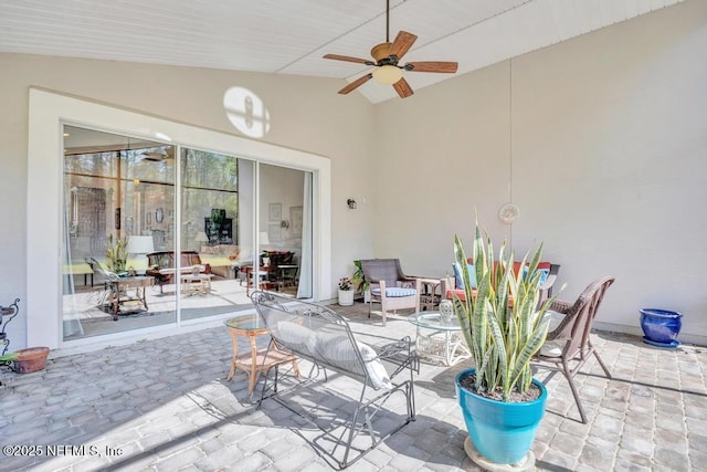 714 Copperhead Cir, Saint Augustine, FL 32092 - view of patio / terrace featuring a ceiling fan