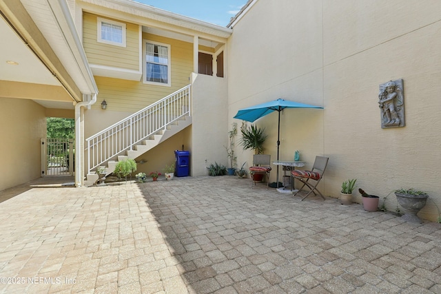 535 Hedgewood Dr, Saint Augustine, FL 32092 - view of patio featuring stairs