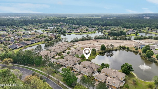 535 Hedgewood Dr, Saint Augustine, FL 32092 - drone / aerial view with a residential view and a water view