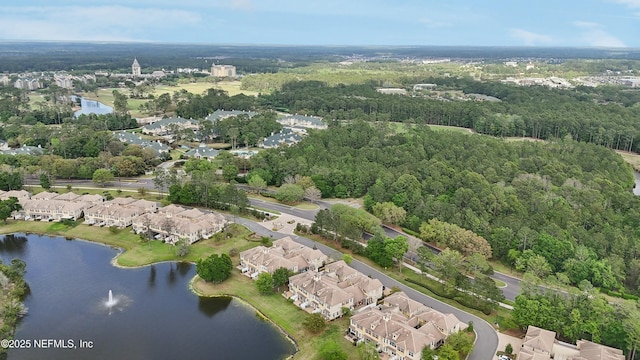 535 Hedgewood Dr, Saint Augustine, FL 32092 - aerial view with a residential view, a water view, and a view of trees