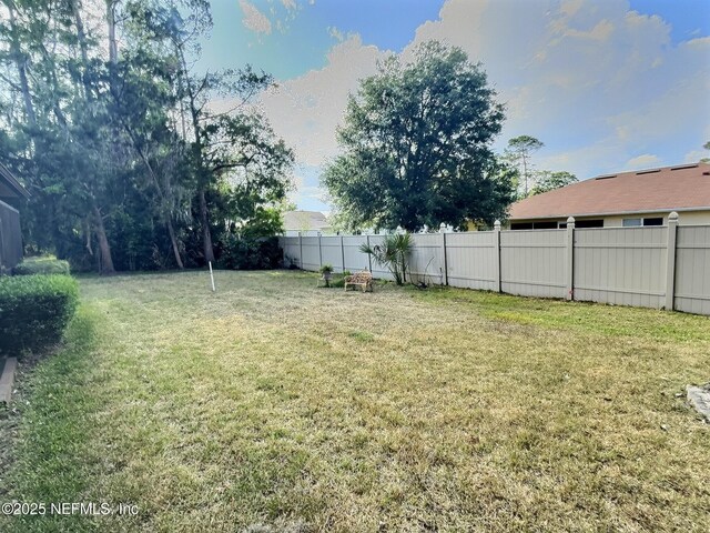 38 Rymer Ln, Palm Coast, FL 32164 - view of yard featuring fence
