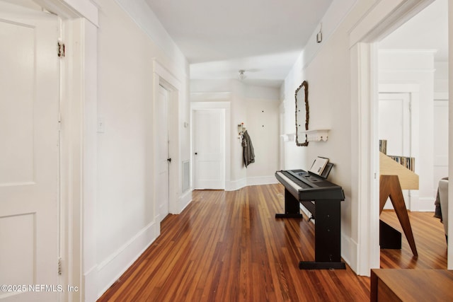 1516 Aberdeen St, Jacksonville, FL 32205 - hall with baseboards and wood finished floors