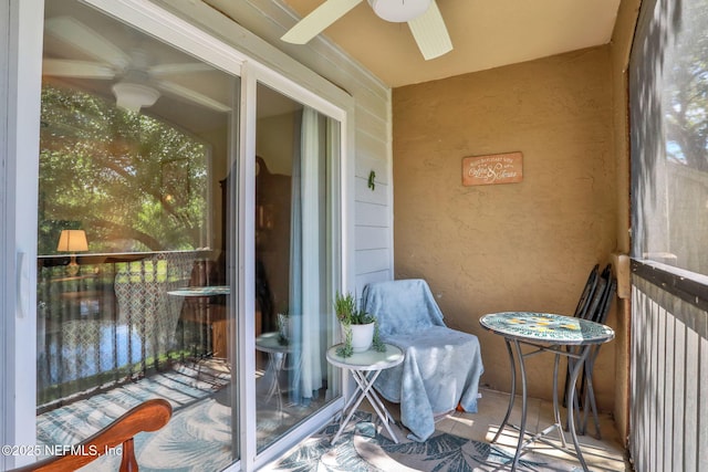11 Arbor Club Dr Unit 212, Ponte Vedra Beach, FL 32082 - sunroom featuring ceiling fan