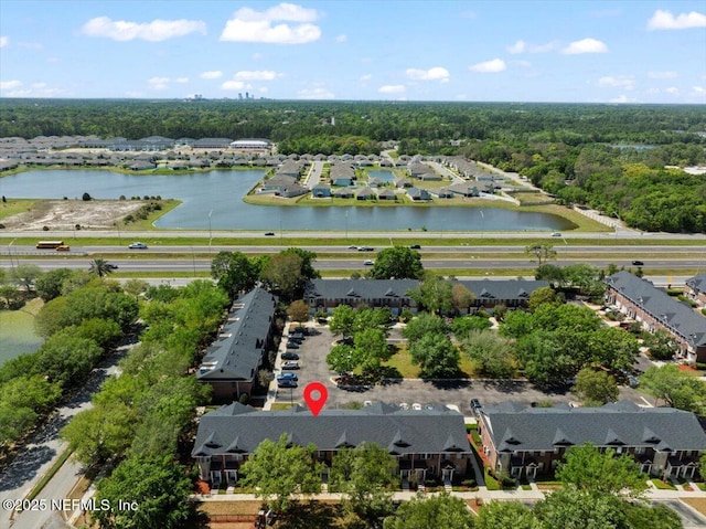 1492 Fieldview Dr, Jacksonville, FL 32225 - birds eye view of property featuring a residential view and a water view