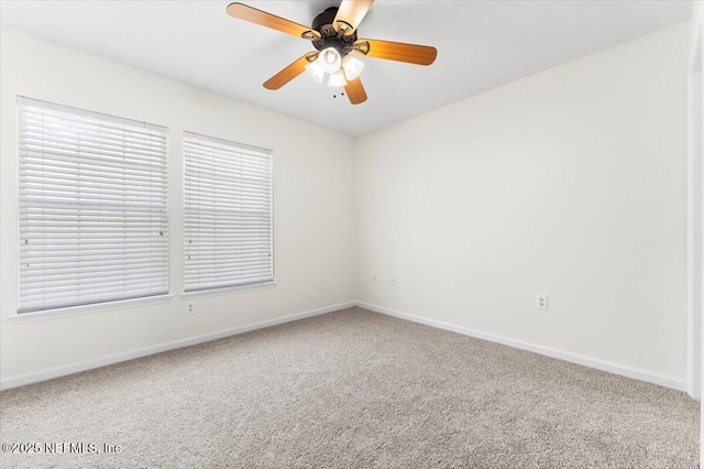 1492 Fieldview Dr, Jacksonville, FL 32225 - carpeted spare room featuring a ceiling fan and baseboards
