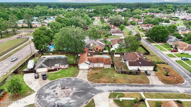 aerial view of property's location featuring nearby suburban area