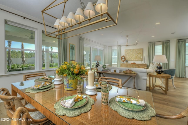 928 Caiden Dr, Ponte Vedra, FL 32081 - dining area with plenty of natural light, wood finished floors, and recessed lighting