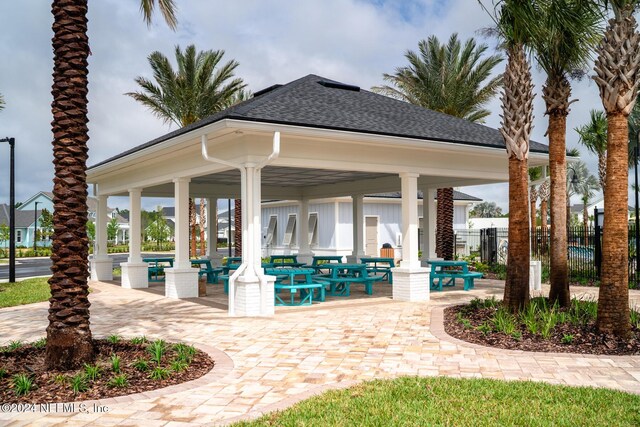 928 Caiden Dr, Ponte Vedra, FL 32081 - view of patio / terrace with a gazebo and fence