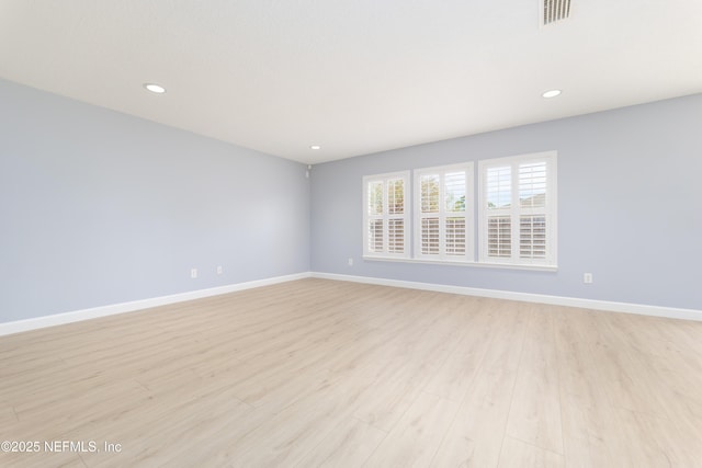 476 Monet Ave, Ponte Vedra, FL 32081 - spare room featuring baseboards, visible vents, and light wood-style flooring