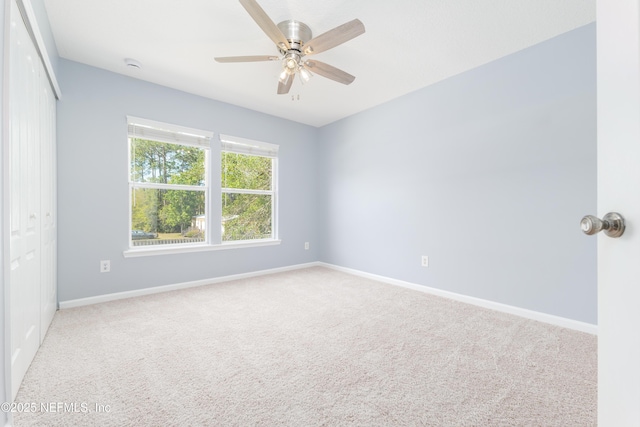 476 Monet Ave, Ponte Vedra, FL 32081 - unfurnished room with baseboards, carpet floors, and ceiling fan