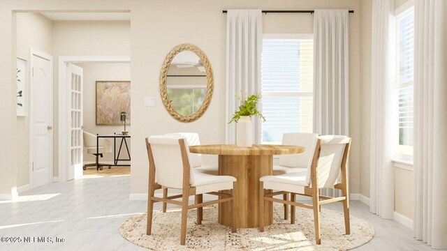 dining area with baseboards