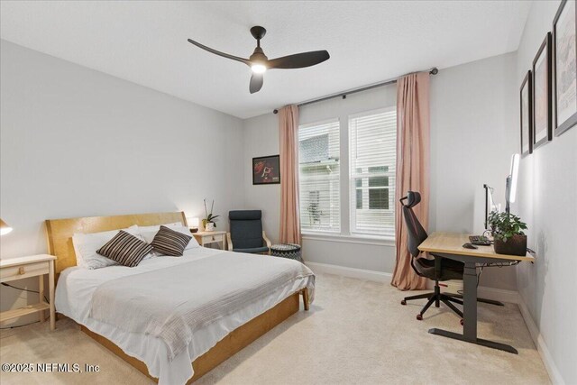 55 Cool Springs Ave, Ponte Vedra, FL 32081 - bedroom featuring carpet flooring, baseboards, and ceiling fan