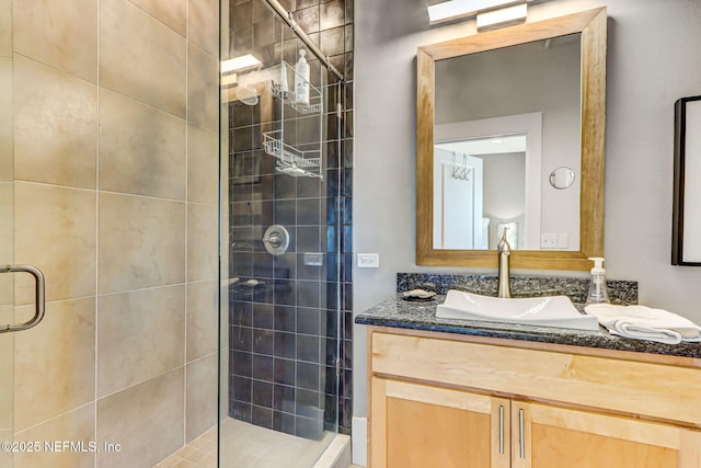 301 E Bay St Unit 405, Jacksonville, FL 32202 - bathroom with a shower stall and vanity