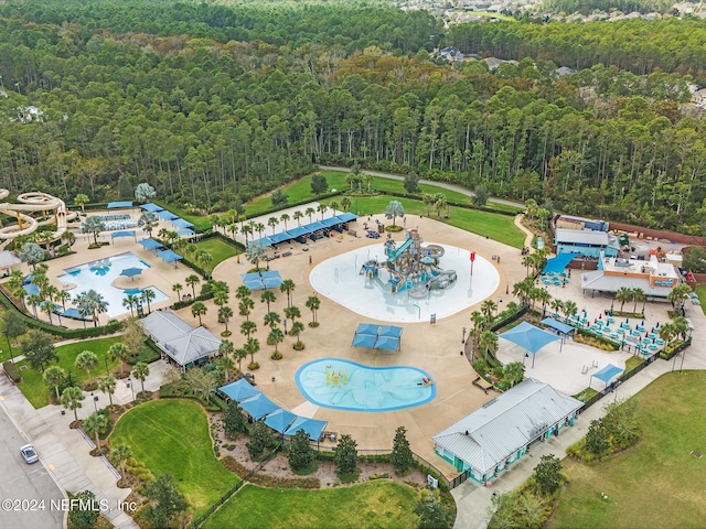 431 Crestview Dr, Ponte Vedra, FL 32081 - bird's eye view with a wooded view