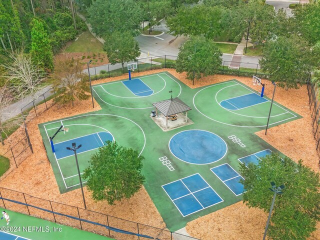 431 Crestview Dr, Ponte Vedra, FL 32081 - view of basketball court featuring community basketball court and fence