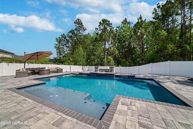 185 Calumet Dr, Saint Johns, FL 32259 - view of pool featuring a fenced backyard, a fenced in pool, outdoor lounge area, and a patio