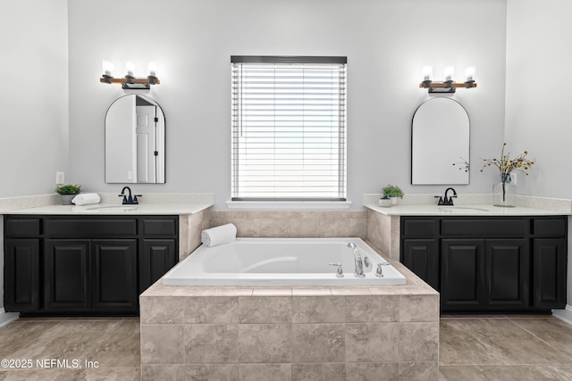 185 Calumet Dr, Saint Johns, FL 32259 - full bath featuring a sink, two vanities, and a garden tub